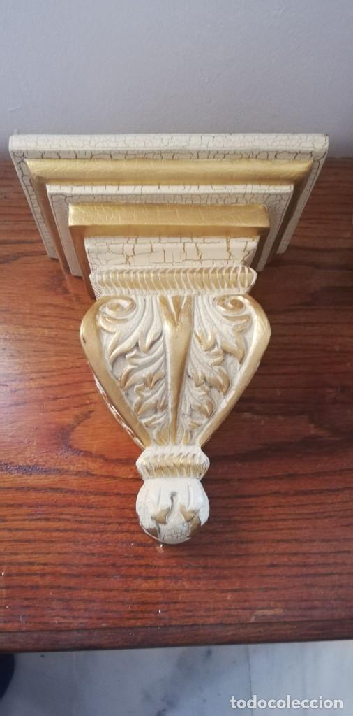 Antig&uuml;edades: 2 PEDESTAL DE MADERA - Foto 2