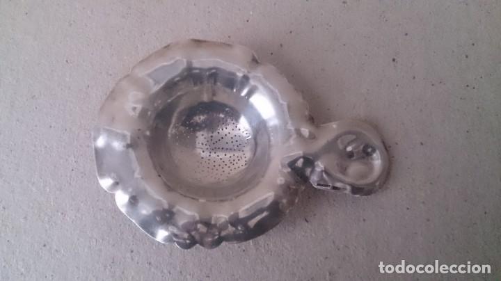 Antiguidades: Colador de te plata 925
