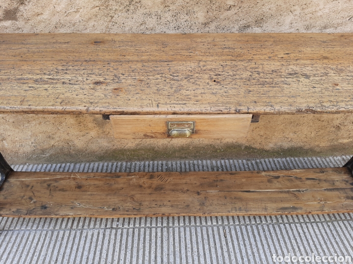 Antig&uuml;edades: Mesa - mostrador antiguo industrial - Foto 4