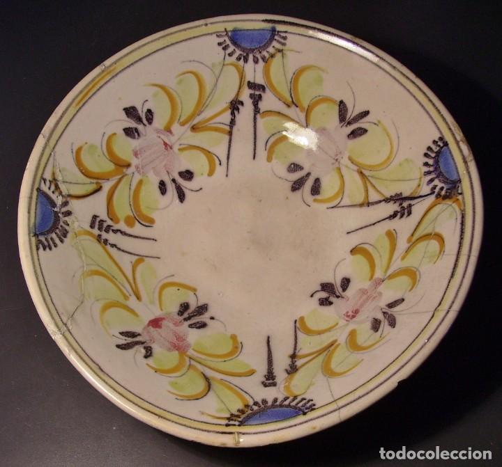 Antig&uuml;edades: ROTUNDO PLATO &ndash; CUENCO DE TALAVERA XIX - Foto 1