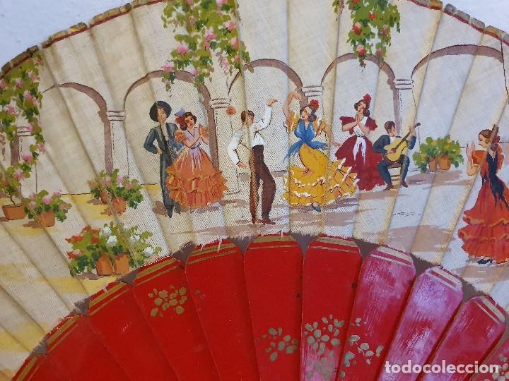 Antig&uuml;edades: ABANICO ANTIGUO PINTADO - Foto 3