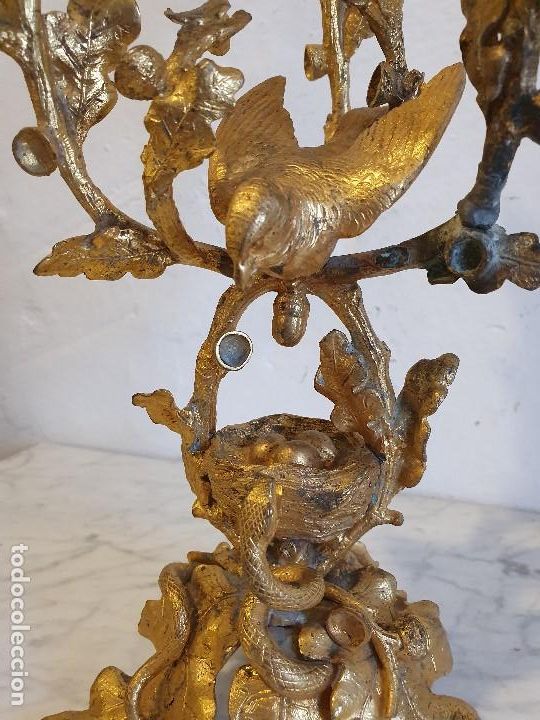 Antig&uuml;edades: CANDELABRO DE BRONCE - Foto 3