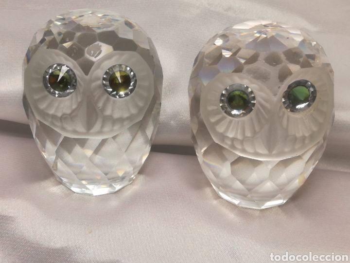 Antig&uuml;edades: Pareja b&uacute;hos cristal swarovsky - Foto 1