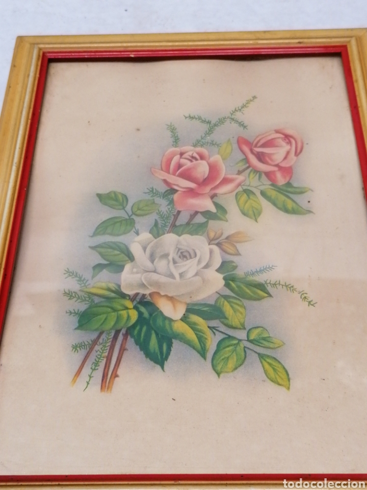 Antig&uuml;edades: L&aacute;mina flores - Foto 2
