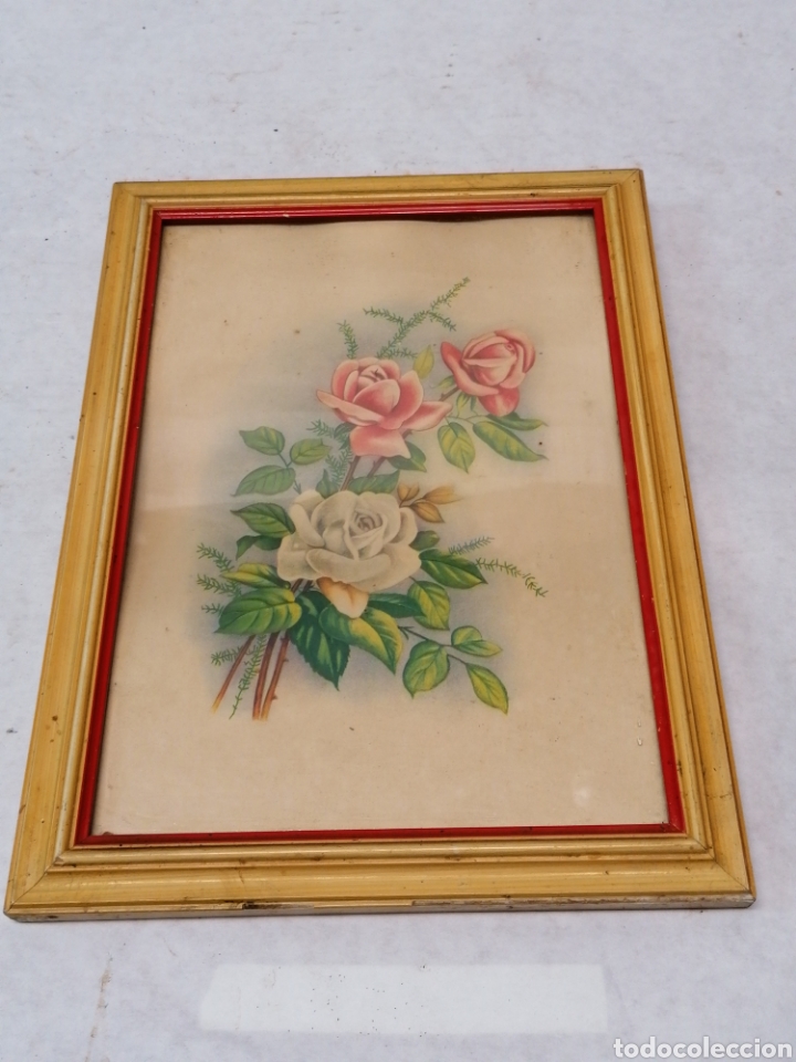 Antig&uuml;edades: L&aacute;mina flores - Foto 1