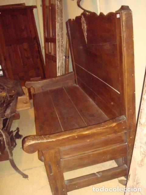 Antig&uuml;edades: Banco rustico antiguo con 1 cajon SXiX - Foto 4