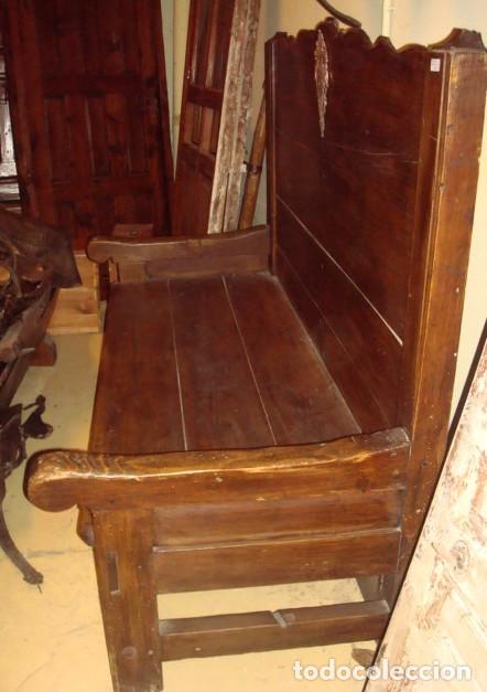 Antig&uuml;edades: Banco rustico antiguo con 1 cajon SXiX - Foto 5