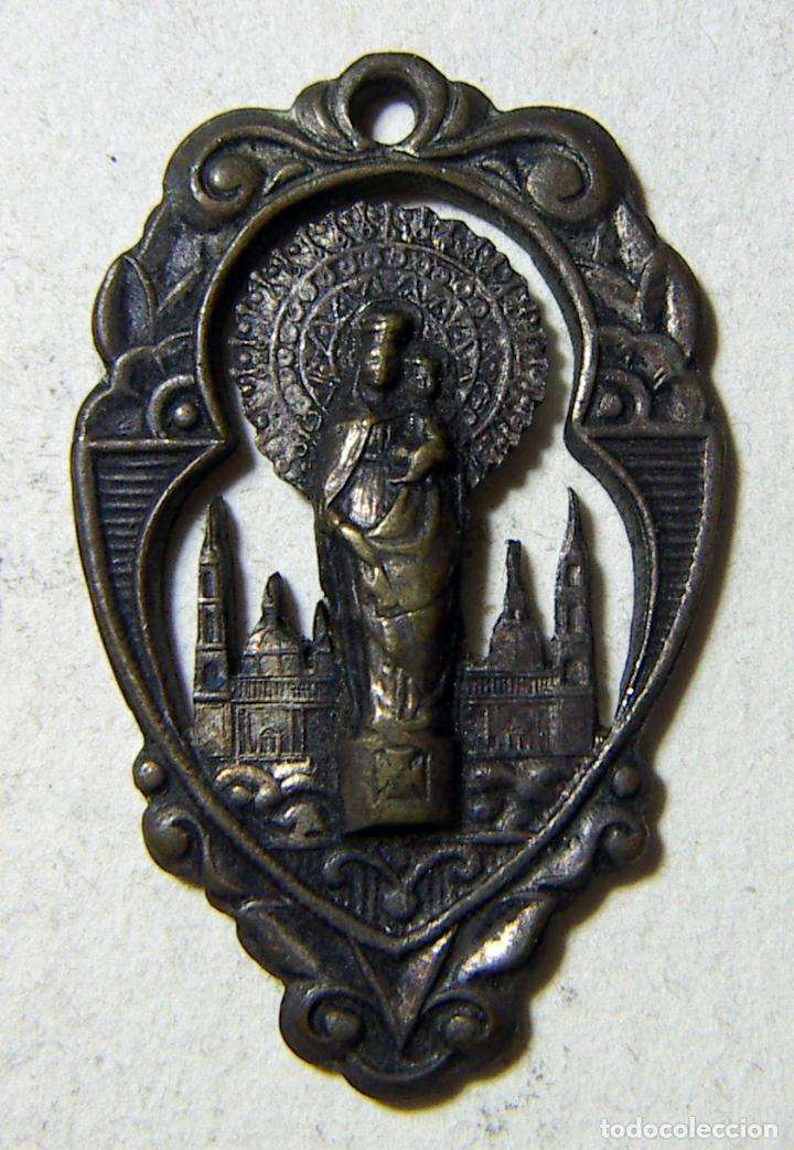 Antig&uuml;edades: MEDALLA DE LA VIRGEN DEL PILAR - Foto 1