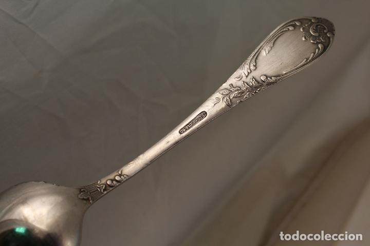 Antig&uuml;edades: cuchara en plata de ley punzonada - Foto 5