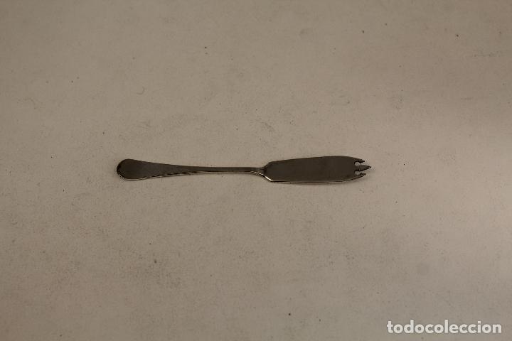 Antig&uuml;edades: pala tenedor con plata de ley punzonada epns - Foto 3