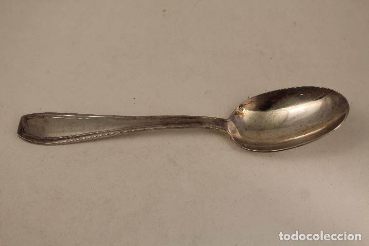 Antig&uuml;edades: cuchara con plata de ley punzonada - Foto 1