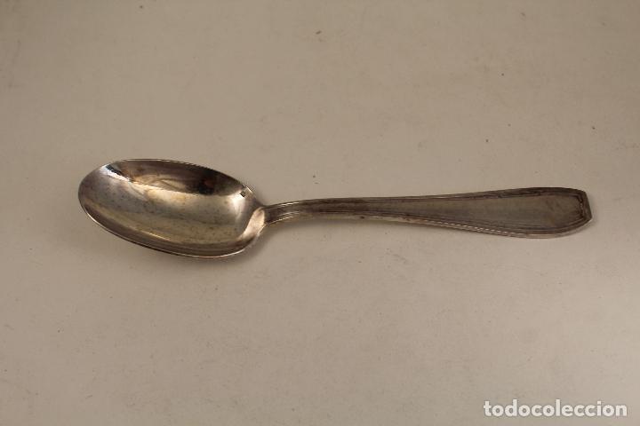 Antig&uuml;edades: cuchara con plata de ley punzonada - Foto 2