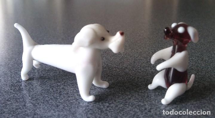 Antig&uuml;edades: Lote perros cristal murano - Foto 1