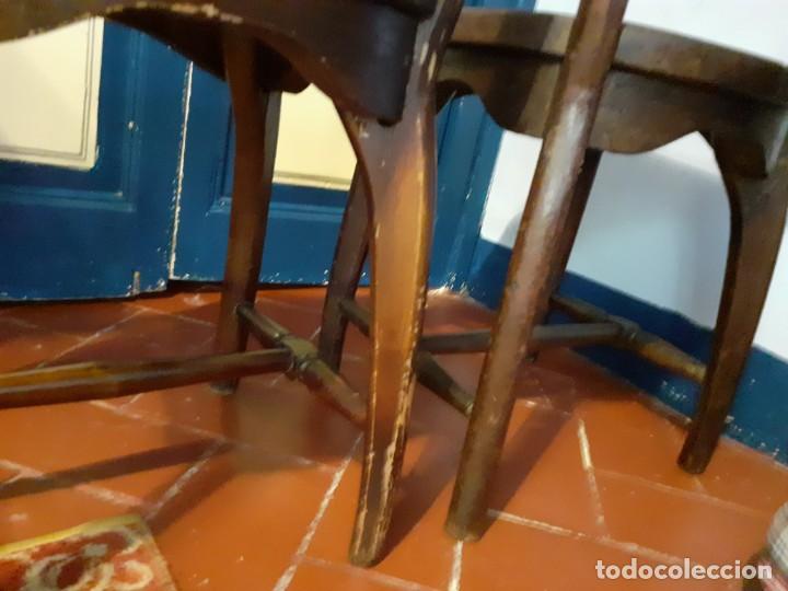 Antig&uuml;edades: Silla vasca de taberna sidreria roble (pareja) - Foto 7