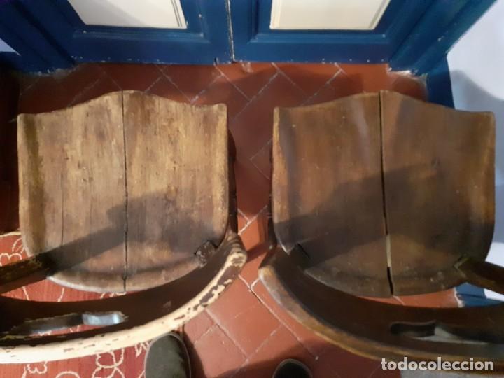 Antig&uuml;edades: Silla vasca de taberna sidreria roble (pareja) - Foto 10