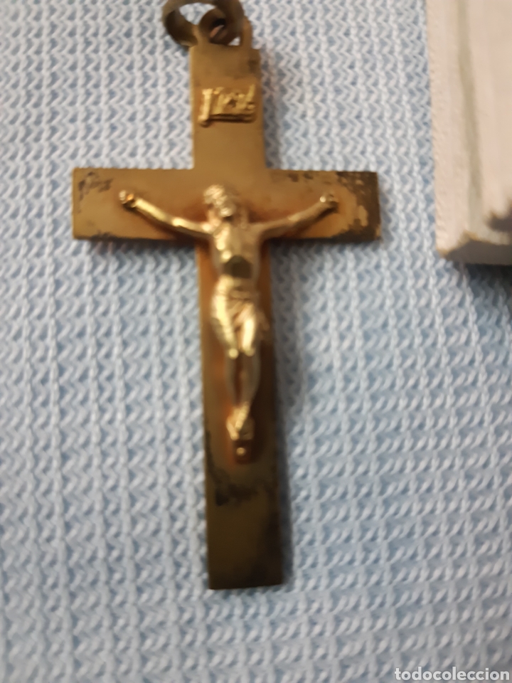 Antig&uuml;edades: CRUZ METAL DORADO - Foto 2