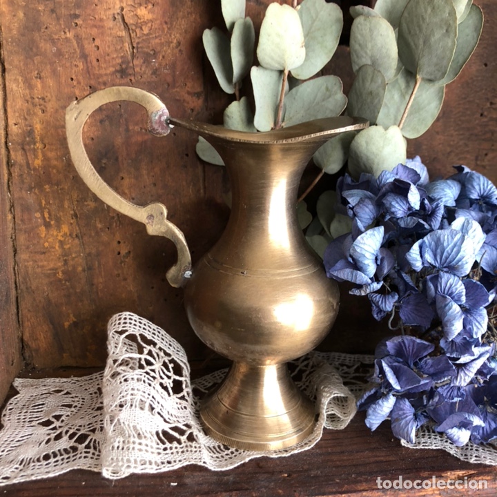 Antig&uuml;edades: ANTIGUO JARR&Oacute;N - FLORERO DE BRONCE. - Foto 2