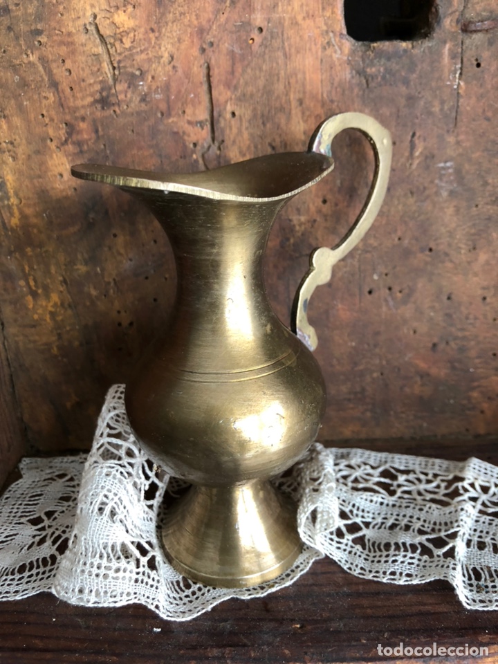 Antig&uuml;edades: ANTIGUO JARR&Oacute;N - FLORERO DE BRONCE. - Foto 4