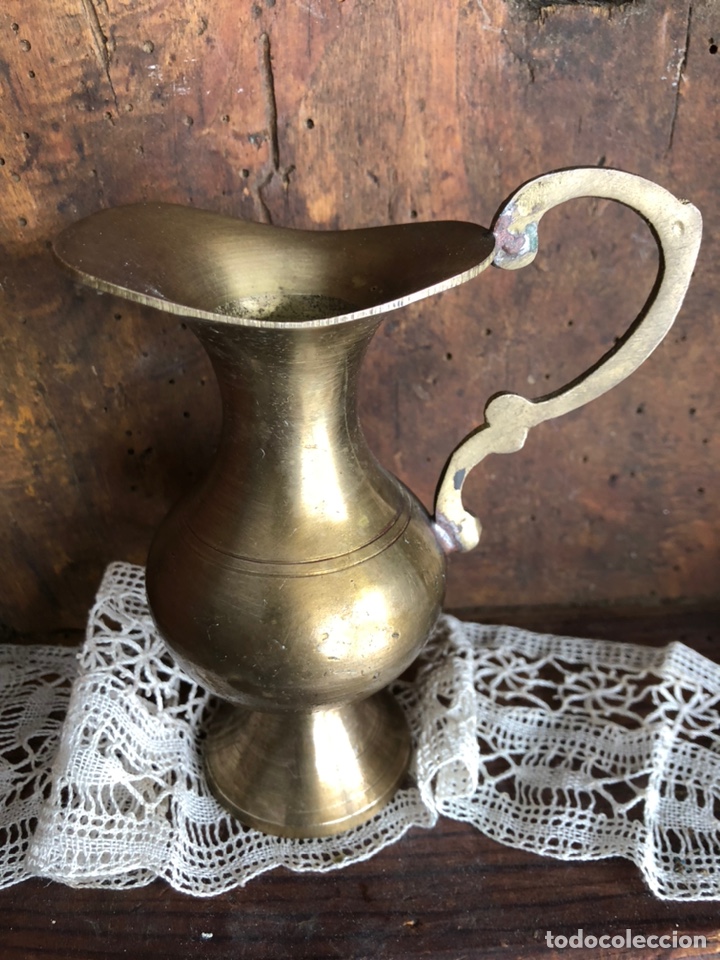 Antig&uuml;edades: ANTIGUO JARR&Oacute;N - FLORERO DE BRONCE. - Foto 6