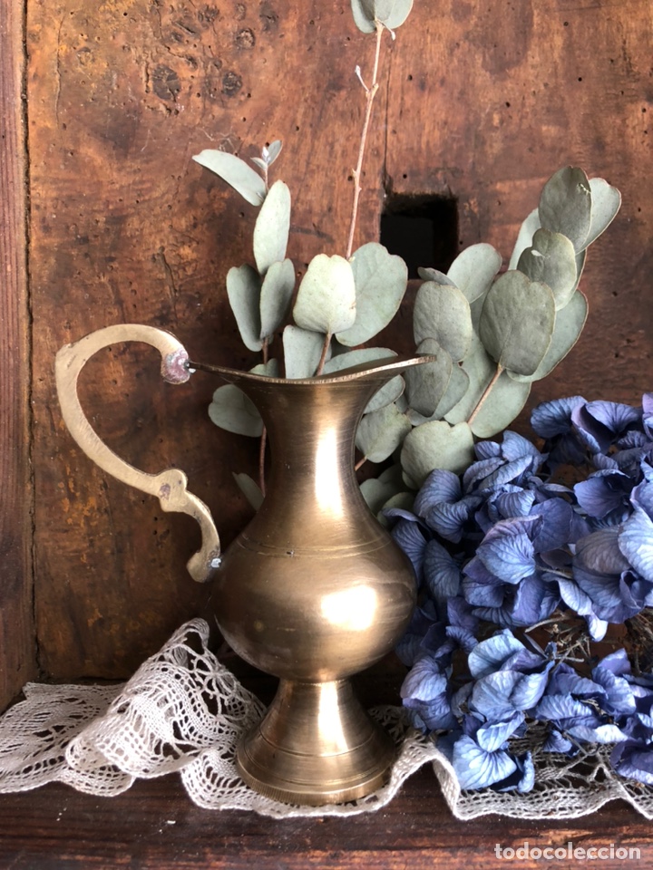 Antig&uuml;edades: ANTIGUO JARR&Oacute;N - FLORERO DE BRONCE. - Foto 8