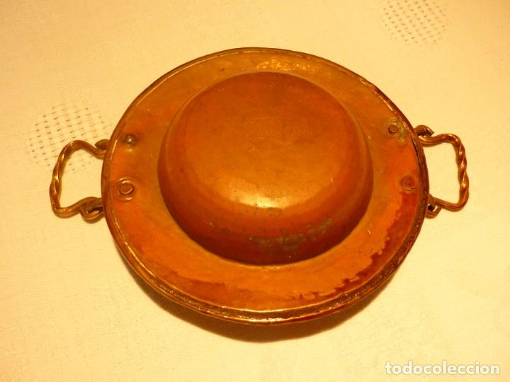 Antig&uuml;edades: BRASERO DE LATON CON ASAS DE LATON . - Foto 4