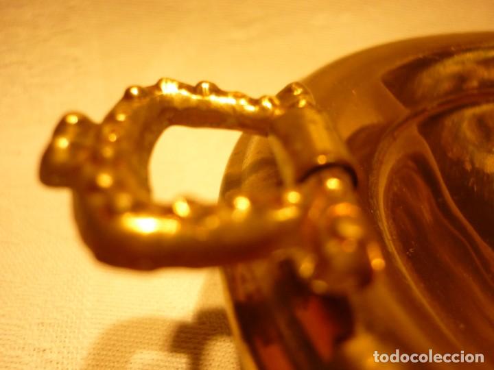 Antig&uuml;edades: BRASERO DE LATON CON ASAS DE LATON . - Foto 2
