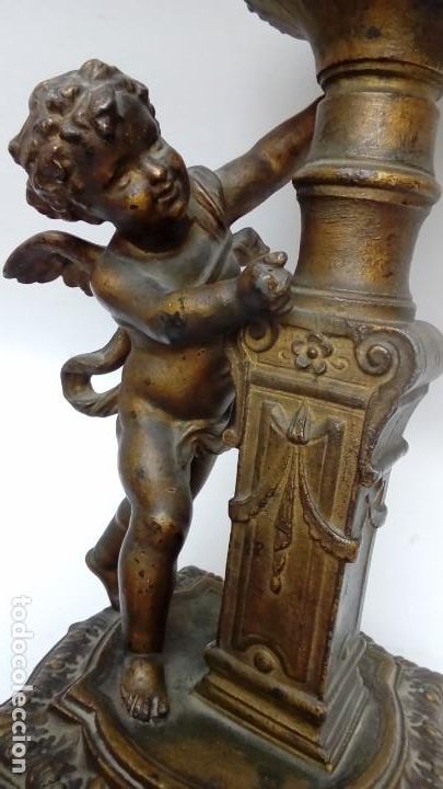 Antig&uuml;edades: lampara de mesa- - Foto 3