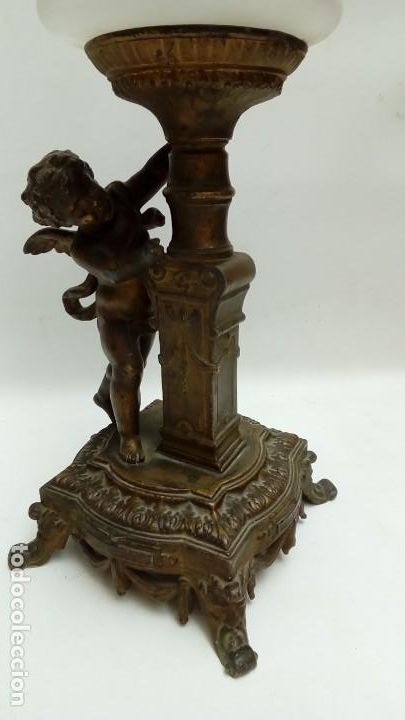 Antig&uuml;edades: lampara de mesa- - Foto 6