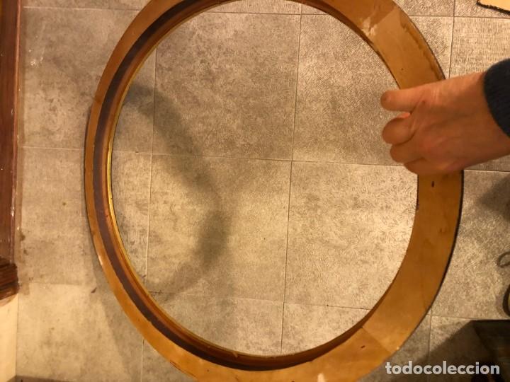Antig&uuml;edades: MARCO OVAL MARRON PASTA - Foto 2