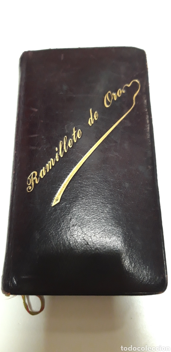 Antig&uuml;edades: MISAL RAMILLETE DE ORO EN PIEL - Foto 1