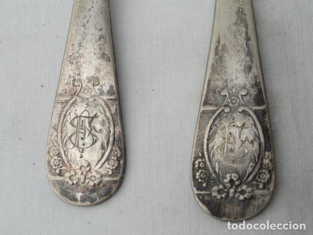 Antig&uuml;edades: CUBIERTOS DE ALPACA. - Foto 3