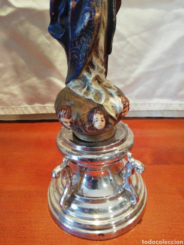 Antig&uuml;edades: Inmaculada de terracota triana - Foto 2