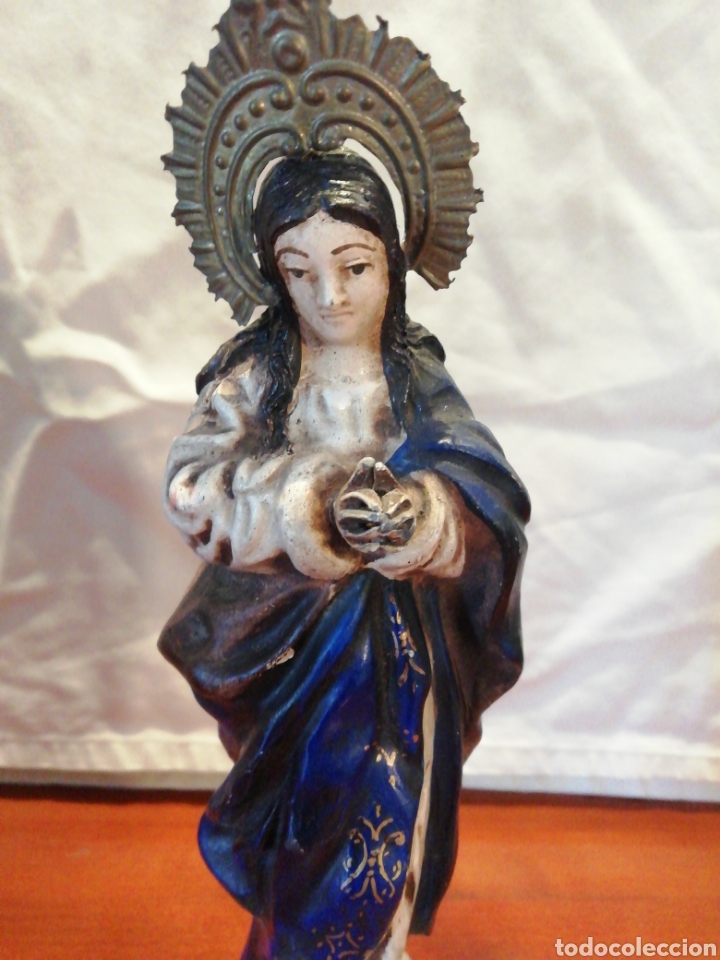 Antig&uuml;edades: Inmaculada de terracota de triana - Foto 3