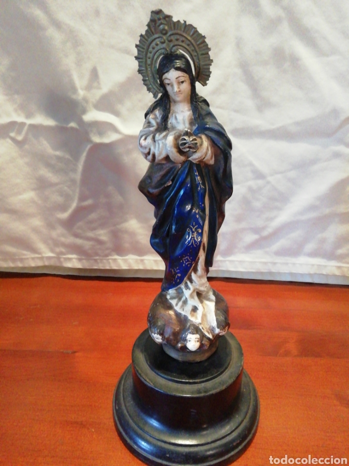 Antig&uuml;edades: Inmaculada de terracota de triana - Foto 1