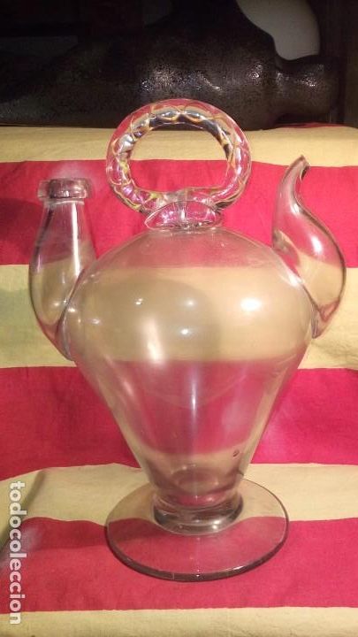 Antig&uuml;edades: BOTIJO CRISTAL - ISABELINO. - Foto 2