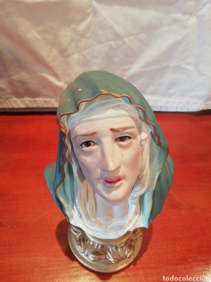 Antig&uuml;edades: Virgen en biscuit - Foto 2