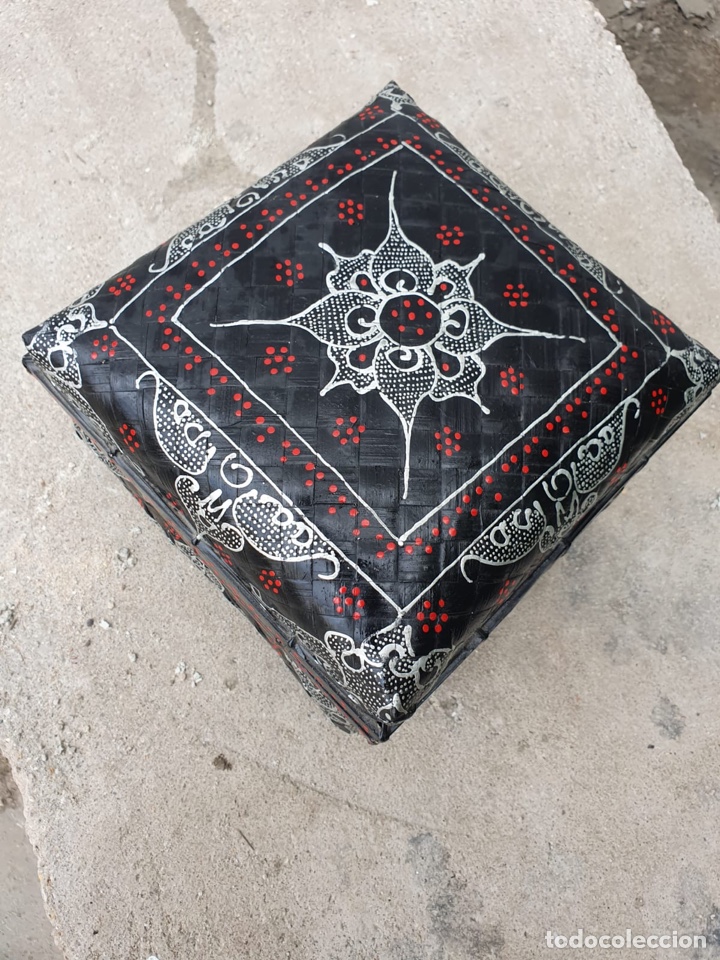 Antig&uuml;edades: Caja asi&aacute;tica de bamb&uacute; hecha a mano - Foto 7