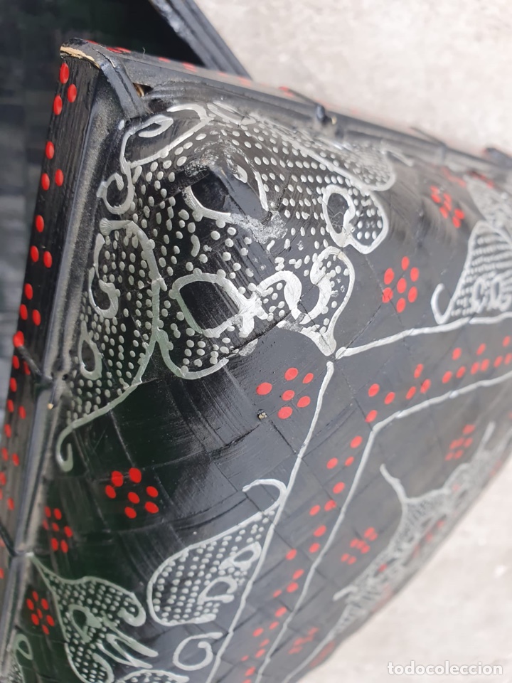 Antig&uuml;edades: Caja asi&aacute;tica de bamb&uacute; hecha a mano - Foto 9
