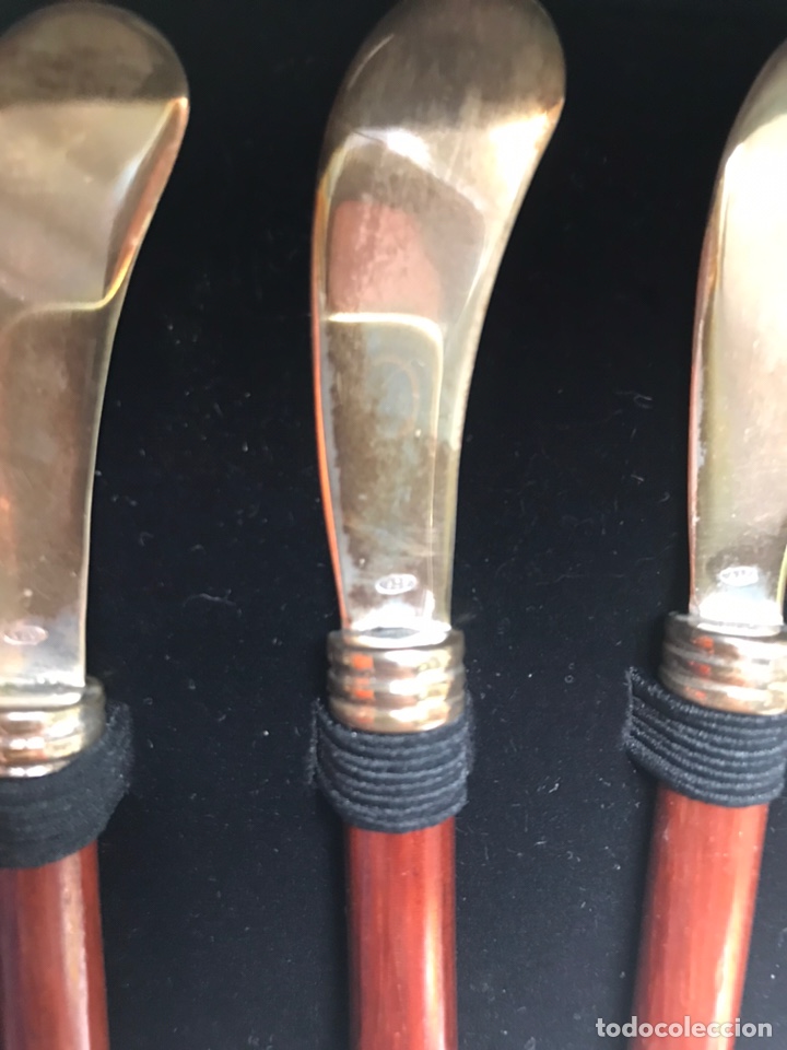 Antig&uuml;edades: Set cubiertos mantequilla , 925 plata - Foto 4