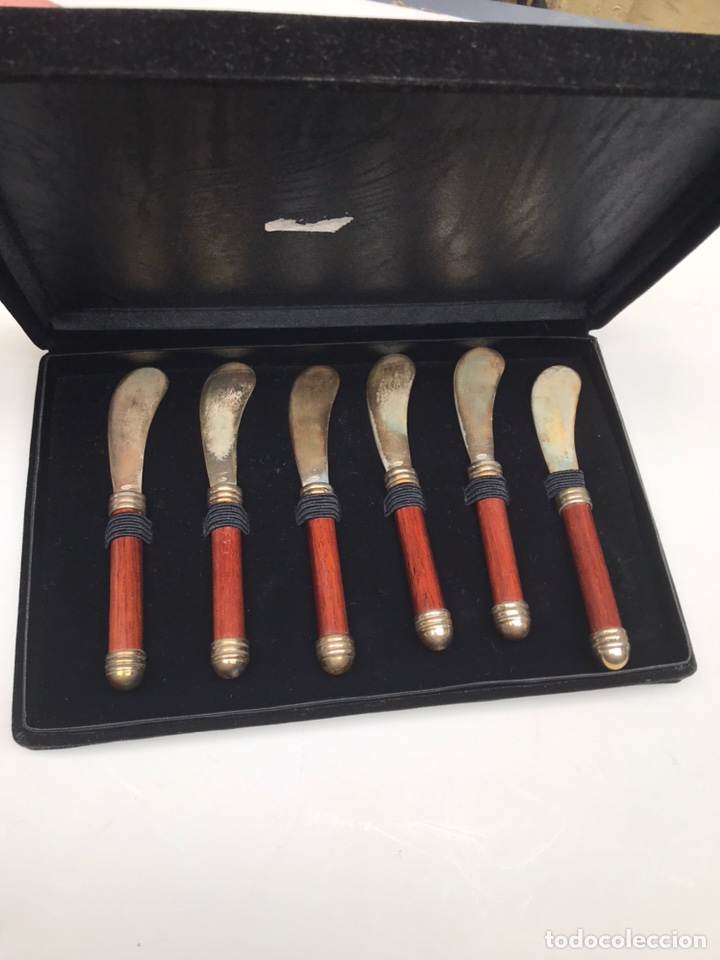 Antig&uuml;edades: Set cubiertos mantequilla , 925 plata - Foto 1