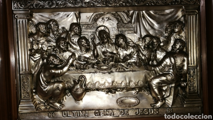 Antig&uuml;edades: SANTA CENA EN ALPACAR PLATEADA - Foto 2