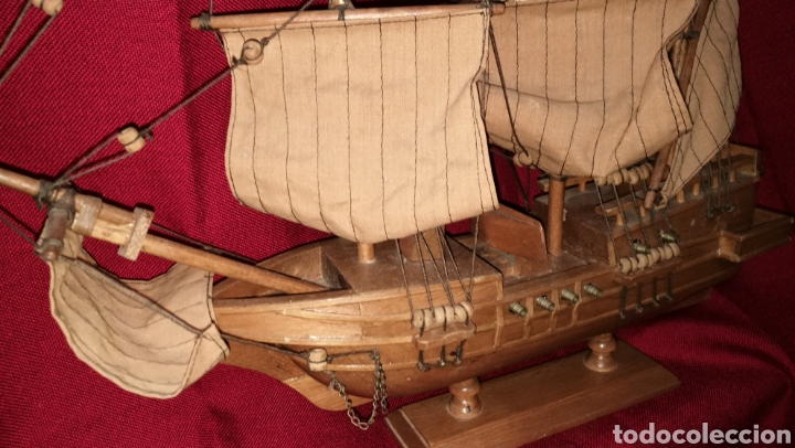 Antig&uuml;edades: BONITO BARCO GALEON MADERA - Foto 3