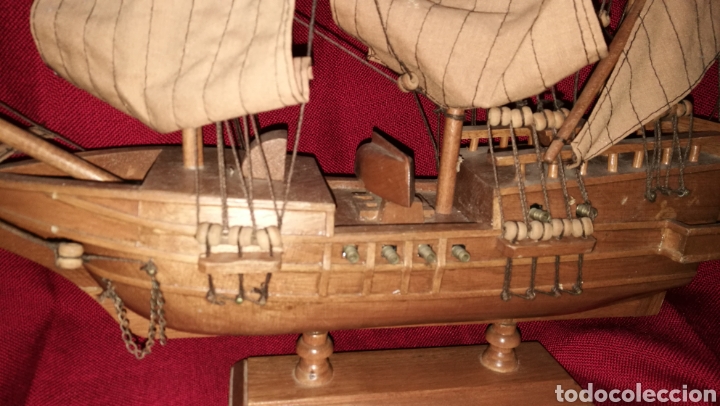 Antig&uuml;edades: BONITO BARCO GALEON MADERA - Foto 4