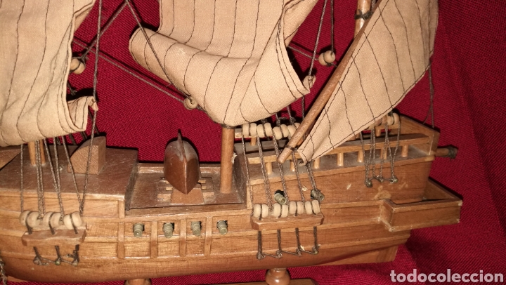 Antig&uuml;edades: BONITO BARCO GALEON MADERA - Foto 5