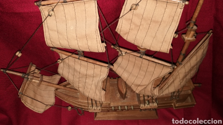 Antig&uuml;edades: BONITO BARCO GALEON MADERA - Foto 7