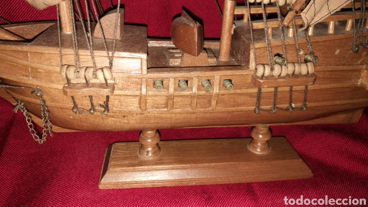 Antig&uuml;edades: BONITO BARCO GALEON MADERA - Foto 8