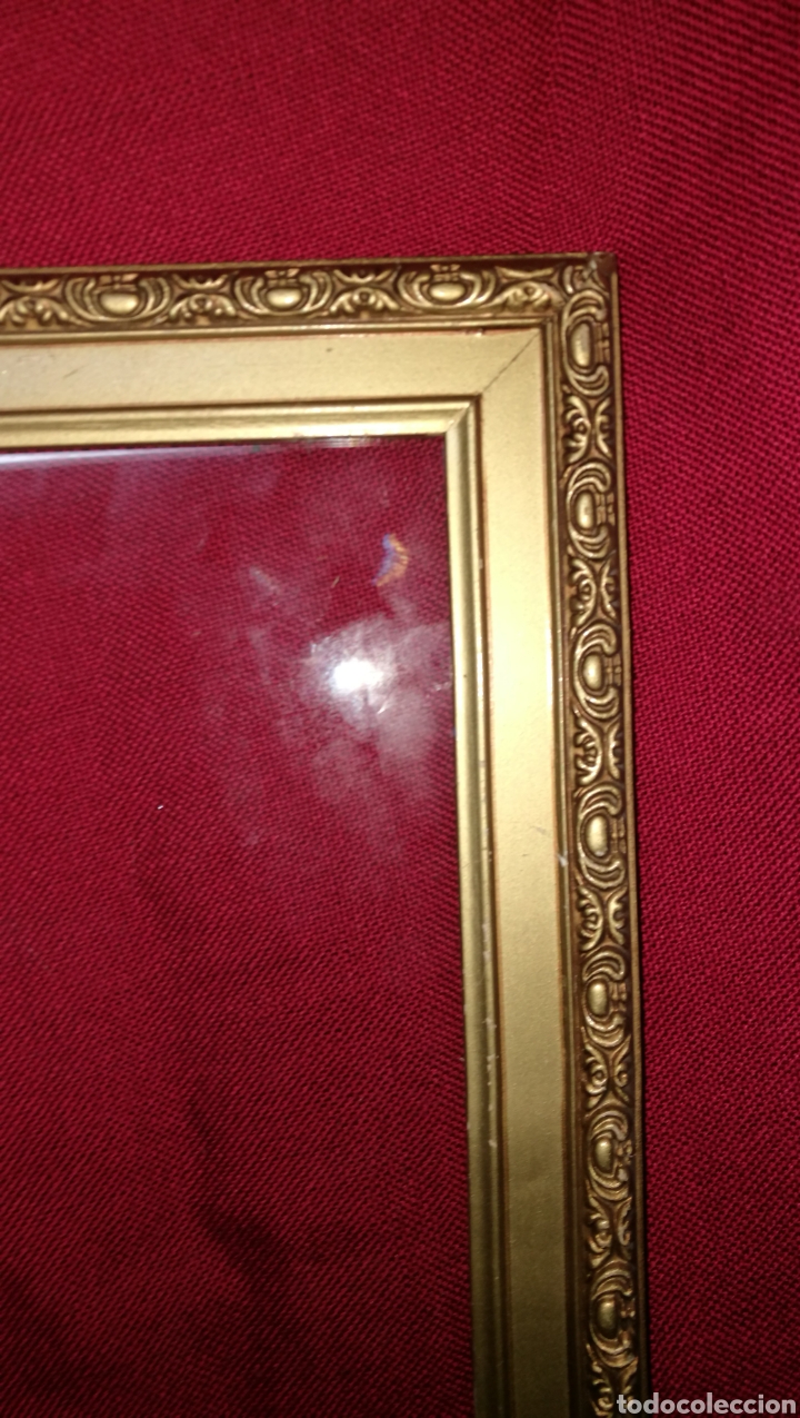 Antig&uuml;edades: MARCO DE MADERA DORADO - Foto 2