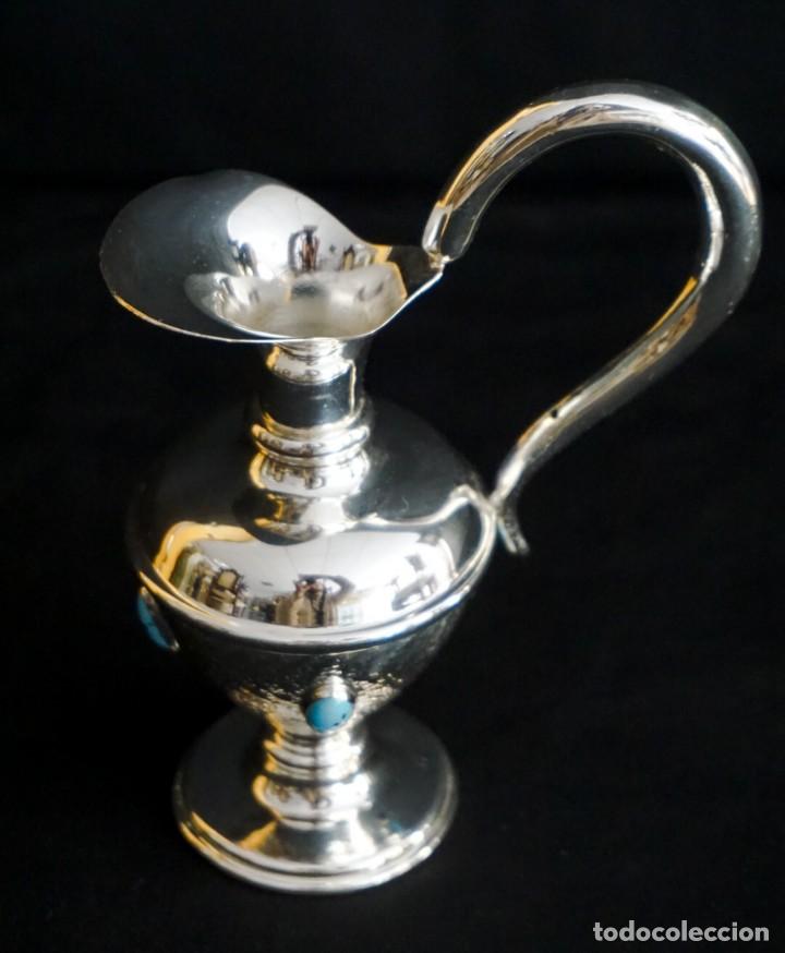 Antig&uuml;edades: Jarra de plata y turquesas - Foto 3