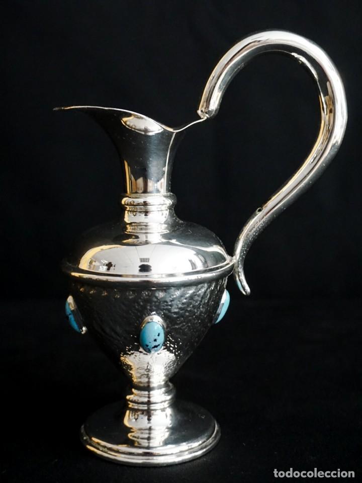 Antig&uuml;edades: Jarra de plata y turquesas - Foto 4