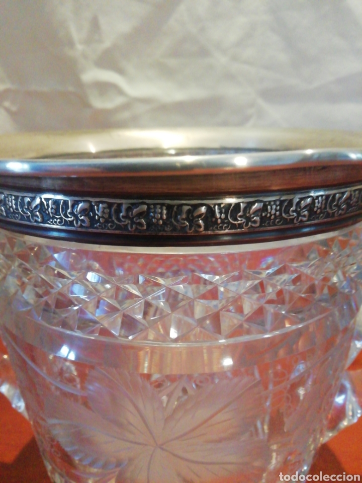 Antig&uuml;edades: Cubitera de cristal de roca y plata - Foto 3
